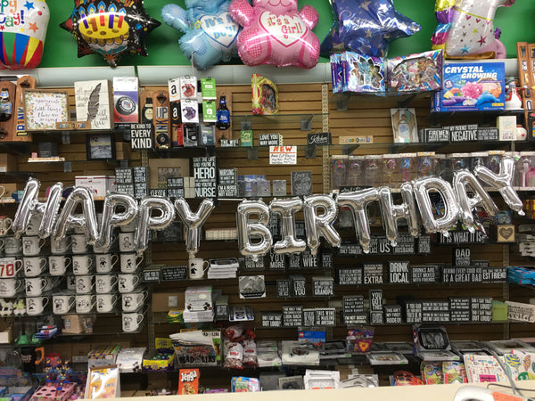 Happy Birthday Banner - 16" Air Filled Balloons