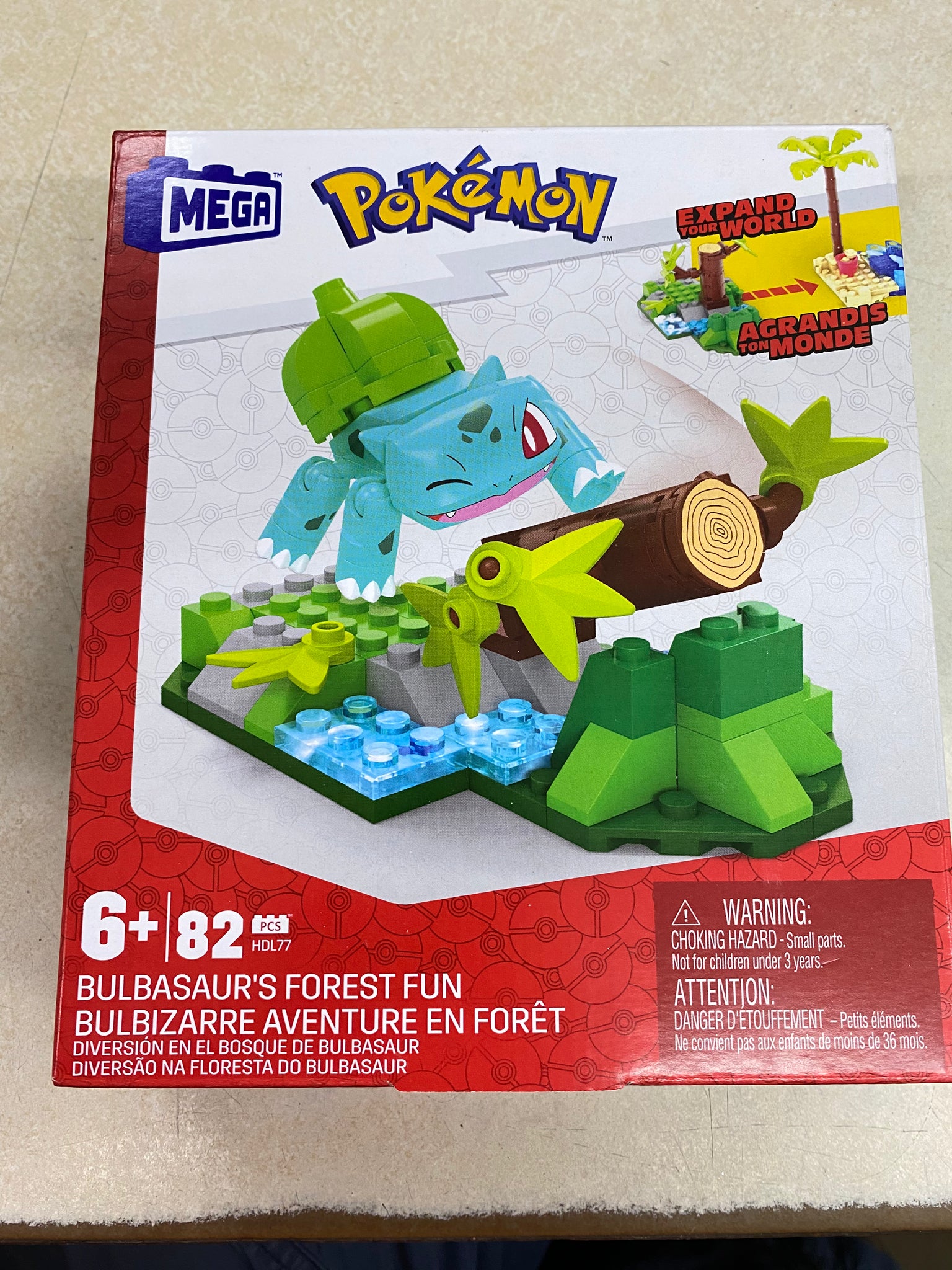 Mega POKEMON BULBASAUR'S FOREST FUN Building Set 82 pcs - BRAND NEW