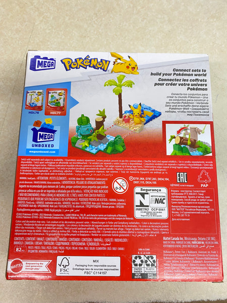 Mega POKEMON BULBASAUR'S FOREST FUN Building Set 82 pcs - BRAND NEW