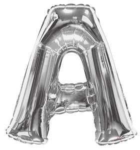 Jumbo Silver Balloon - LETTERS A thru Z available