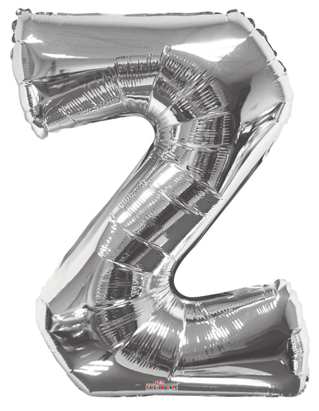 Jumbo Silver Balloon - LETTERS A thru Z available