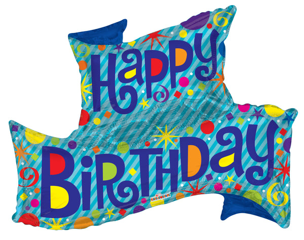 Jumbo Happy Birthday Balloons - 36"