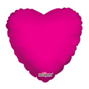 Solid Color Heart Shape Mylar Balloons -  Assorted 18" styles available