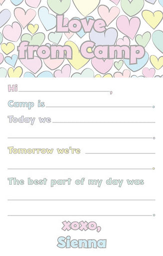 Personalized Camp Stationery